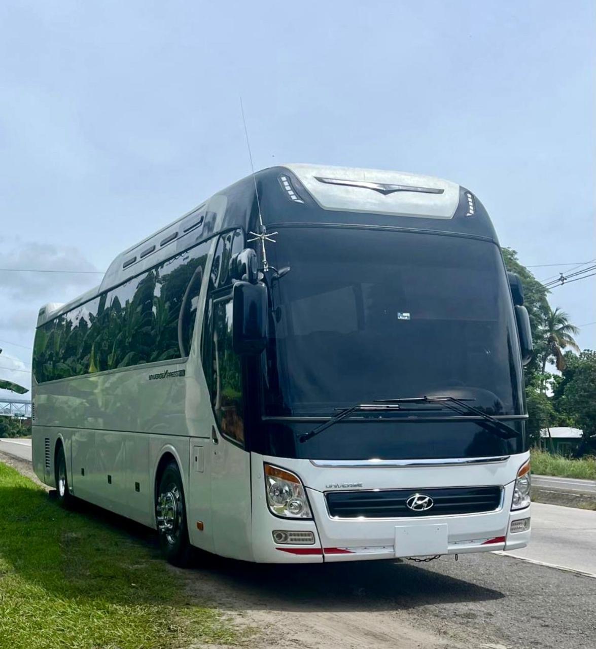 Van Mercedes-Benz Sprinter y bus coaster de la flota corporativa